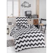 Eponj Home Junior Nevresim Seti Tek Kişilik Small Zigzag Siyah-Beyaz