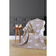 Eponj Home Keten Koltuk Örtüsü 170x220 cm Fil Hardal