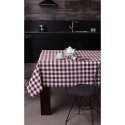 Eponj Home Masa Örtüsü 160x220 cm Kareli Bordo