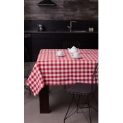 Eponj Home Masa Örtüsü 160x220 cm Kareli Kırmızı