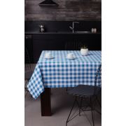 Eponj Home Masa Örtüsü 160x220 cm Kareli Mavi