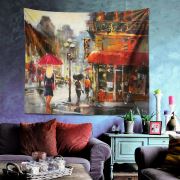 Eponj Home Tapestry Duvar Örtüsü Cafeparis Kırmızı 70x90 cm
