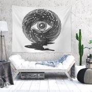 Eponj Home Tapestry Duvar Örtüsü Deep Siyah 70x90 cm
