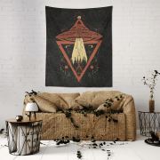 Eponj Home Tapestry Duvar Örtüsü Escape Siyah 70x90 cm