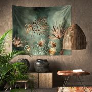 Eponj Home Tapestry Duvar Örtüsü Palm Koyuyeşil 70x90 cm