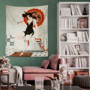 Eponj Home Tapestry Duvar Örtüsü Waiting Kırmızı 70x90 cm