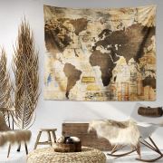 Eponj Home Tapestry Duvar Örtüsü Wordmap Kahve 70x90 cm