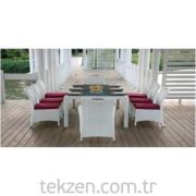 İda Oturma Grubu Wicker Rattan 9 Parça Set