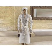Evlen Home Cleopatra Bornoz Takımı - 4 Parça Krem