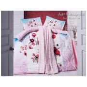 Evlen Home Gold Battaniye Nevresim Takımı Rena Pembe