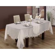 Evlen Home Miranda Masa Takımı - 26 Parça Krem