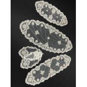Evlen Home Kraliçe Nakışlı Tül Salon Takımı / (T0800-X) Capp-Simli