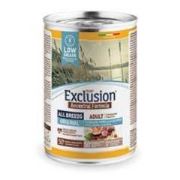 Exclusion Ancestral Formula Düşük Tahıllı Tavuklu, Domuz Etli ve Yumurtalı Yetişkin Köpek Konservesi 400 Gr