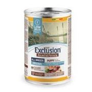 Exclusion Ancestral Formula Düşük Tahıllı Tavuklu, Domuzlu ve Somonlu Yavru Köpek Konservesi 400 Gr