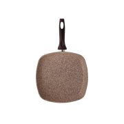 Falez Creamy Granitec 28x28 Kare Kapaksız Tava CRE3013