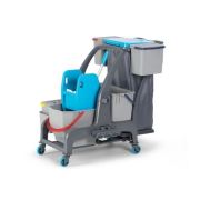 Procart Jet 728S Jet Temizlik Seti Presli Çöp Toplama Üniteli Aksesuar & Cam Temizleme Kovalı 25&22 Litre