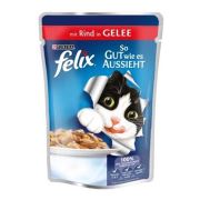 Felix Sığır Etli Yetişkin Kedi KonservesiPouch 100 Gr