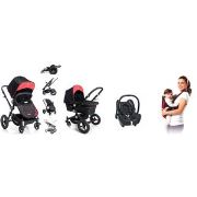 Maxi Cosi Ferrari Travel Set - Siyah (Çift yönlü bebek arabası + Portbebe + Cabriofix Anakucağı + Adaptör)