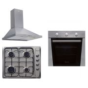 Ferre Super Inox 3'lü Ankastre Set (BE3 LM Fırın+440 CE Ocak+FMP 600 Davlumbaz) LPG