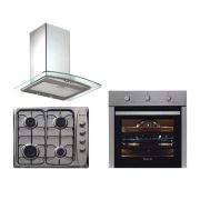Ferre Inox Uehara 3'Lü Ankastre Set ( BEF-LM-T Fırın + 440 CE Ocak + FMİ 600 Davlumbaz )