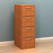 Fly 4'lü Kartoteks Dolabı Teak FLY178077