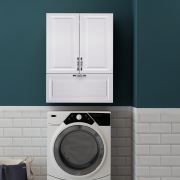 Fly Viole Çamaşır Makinesi Düşer Kapaklı Banyo Dolabı