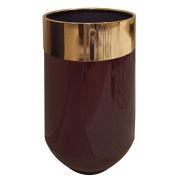 Fly Vito Altın - Bordo Parlak Büyük Boy Saksı 70 cm