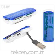 Frisby FCR-40P USB 2.0 Harici Kart Okuyucu