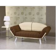 Futon Assos İkili Kanepe () Kahverengi-Krem