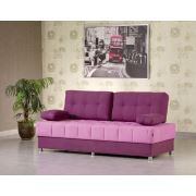 Futon Akçay Üçlü Kanepe Mürdüm - Mor