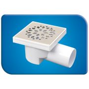Gama Kare Yer Süzgeci 10x10 Ø50 (Yandan Çıkışlı) Kod:21605