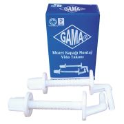 Gama Klozet Kapağı Montaj Vidası Plastik Alttan Sıkma Kod:45001