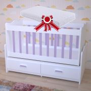 Garaj Home Elegant Beşik + Yatak Lila