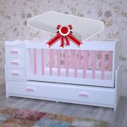 Garaj Home Melina Beşik + Yatak Pembe