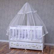 Garaj Home Elegant Altın Yıldızlı Beşik + Yatak + Uyku Seti Kombini