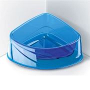 Georplast Lux Corner Small Kedi ve Köpek Plastik Köşe Mama Ve Su Kabı Mavi 20 X 15 X 8(h) cm