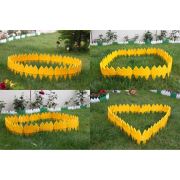 Dekoratif Bahçe Çiti Sarı (17cm x 8 Adet)
