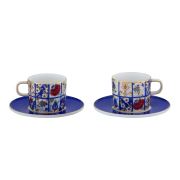 Güral Porselen El Dekoru 2 Kişilik Çay / Nescafe Takımı Etnik
