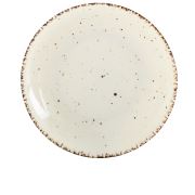 Güral Porselen New Bone 20 cm Side Krem Kahve Çukur Yemek Tabağı