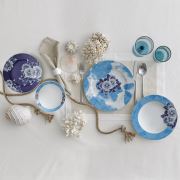 Güral Porselen Daily Collection 24 Parça Yemek Takımı, Mavi Çiçekler