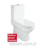 Kompact Univ. B.lu DV.Sıfır Klozet Beyaz Dekorsuz