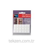 Hetaş 2091-2 Yapışkanlı Duvar Tamponu Beyaz 18 Adet