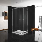 Hydrocabin Slim 108 KK 100*80 Slim Tekne +Köşe İki Sabit İki Kayar Kapı Köşe Kabin