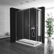 Hydrocabin Slim 158 KK 150*80 Slim Tekne +Köşe İki Sabit İki Kayar Kapı Köşe Kabin