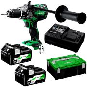 Hikoki DV36DA 36Volt/2.5Ah Li-ion Çift Akülü Kömürsüz Profesyonel Darbeli Matkap