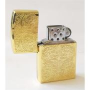 Engraved Gold Taşlı Gazlı İşlemeli Çakmak 713452