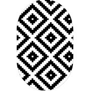 Homex Dijital Saçaklı Oval Halı 1117 60x100 cm
