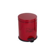 Homex 3Lt Pedallı Çöp Kovası-Kırmızı