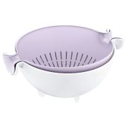 Homex Çift Katlı Mutfak Süzgeci - 4,5 lt Pembe