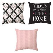 Homex Dijital Baskılı 3'lü Kombin Kırlent - 40x40 cm (home2572)